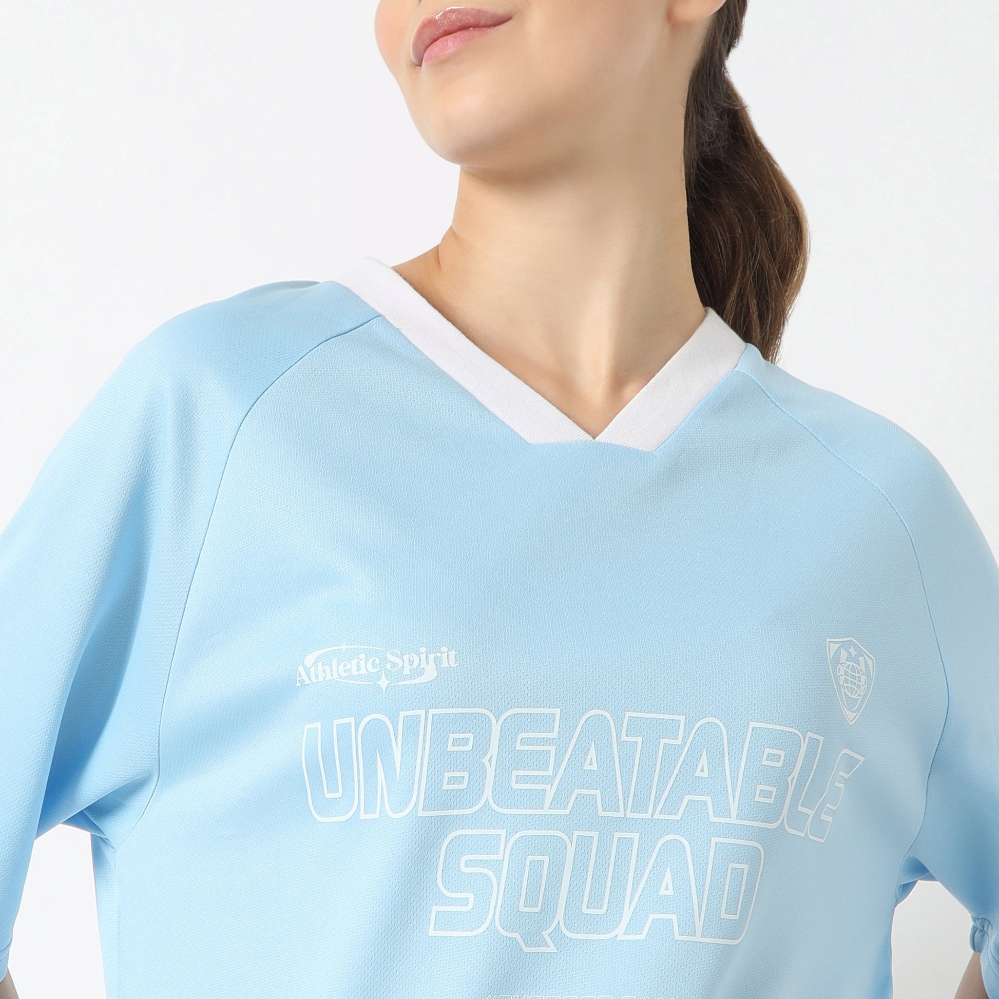 Oversize Printed V-Neck T-Shirt