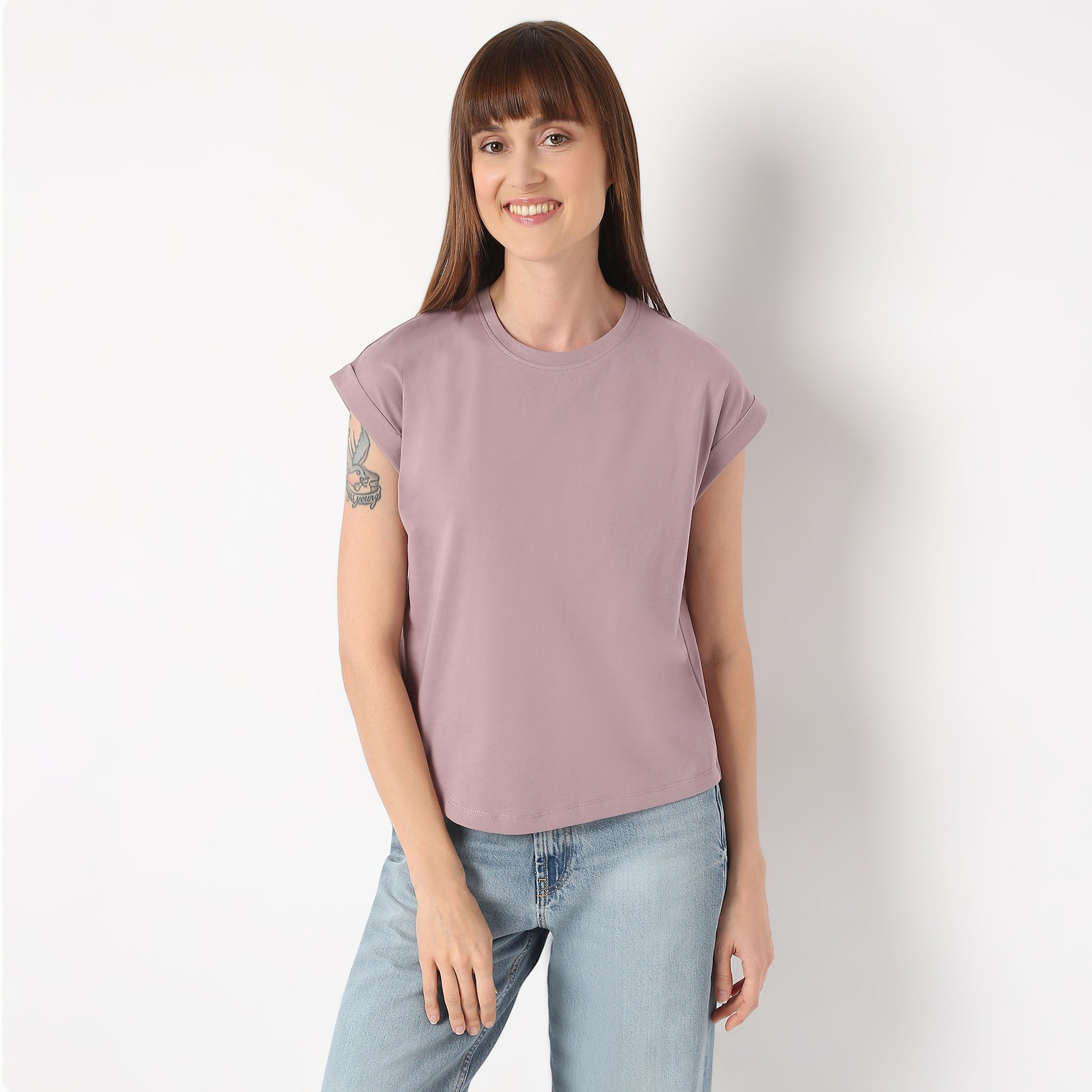 Airdry Solid T-Shirt Suitable For High Performance Activities 