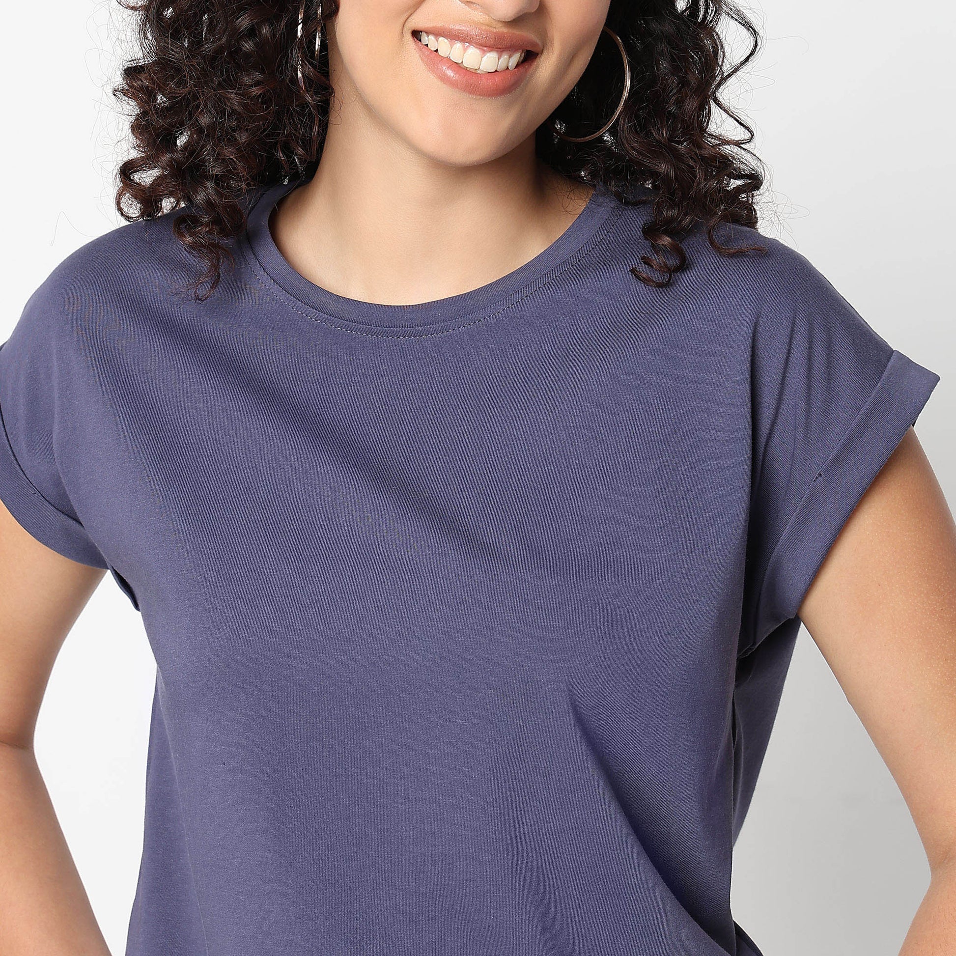 Airdry Solid T-Shirt Suitable For High Performance Activities 