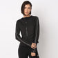High Neck Jacket with Front Zipper Opening