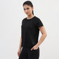 Polyester Spandex Solid Short Sleeve T-Shirt