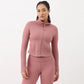 Airdry High Neck Jacket with Front Zipper Opening