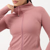 Airdry High Neck Jacket with Front Zipper Opening
