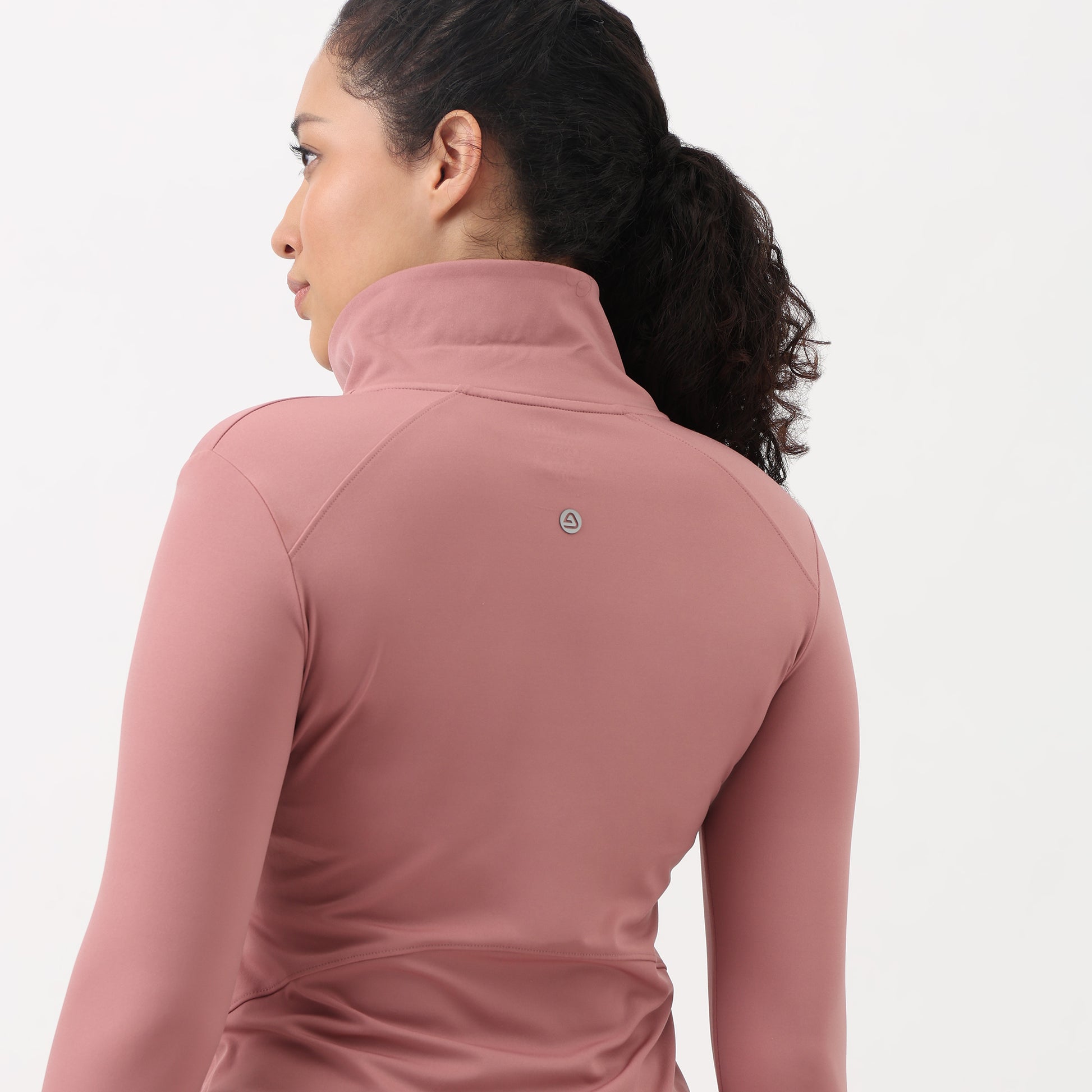 Airdry High Neck Jacket with Front Zipper Opening