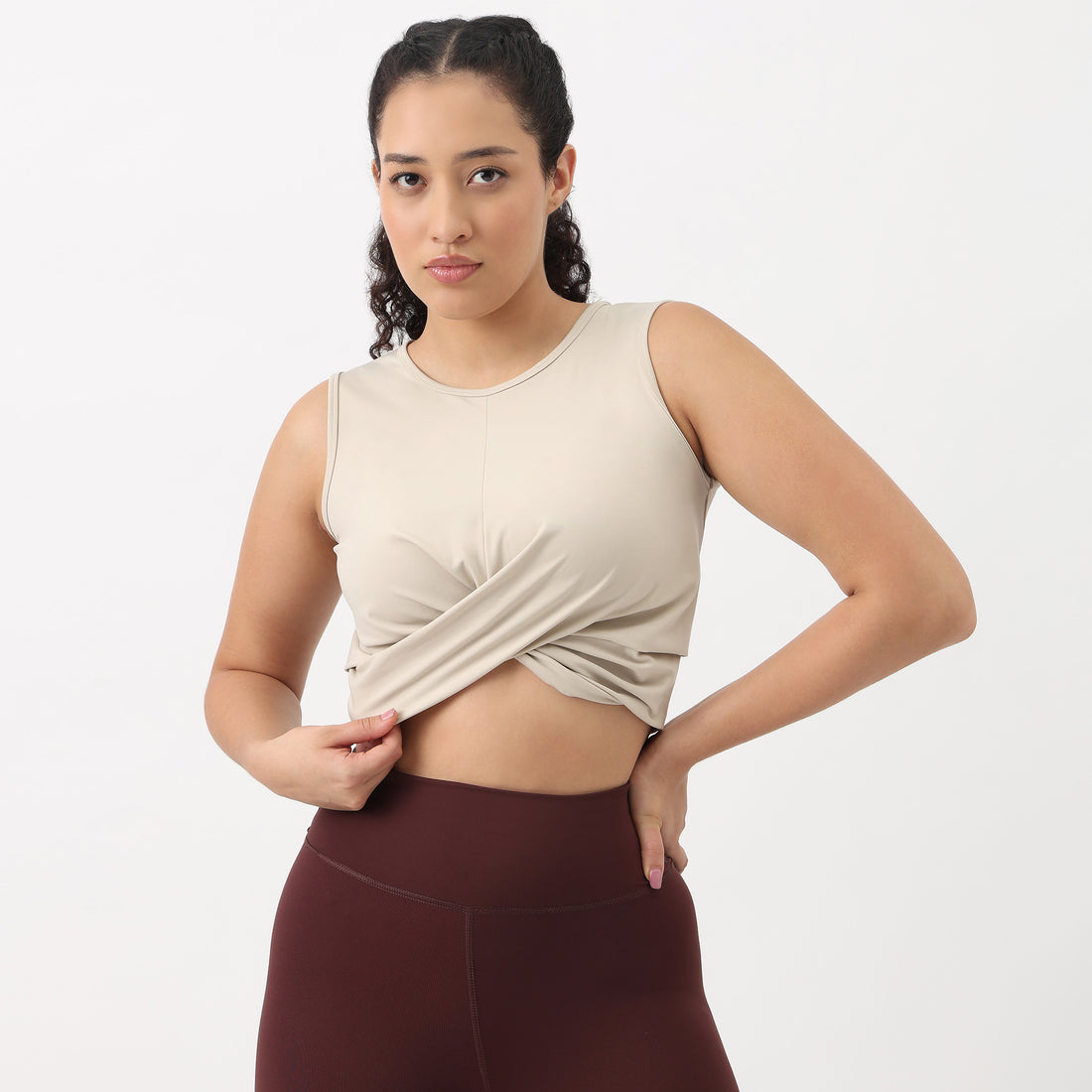 Airdry Tank With Twisted Knot In Front