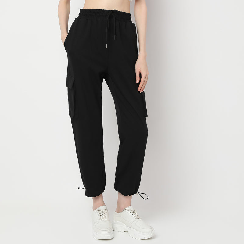 Relaxed Fit High Rise Joggers