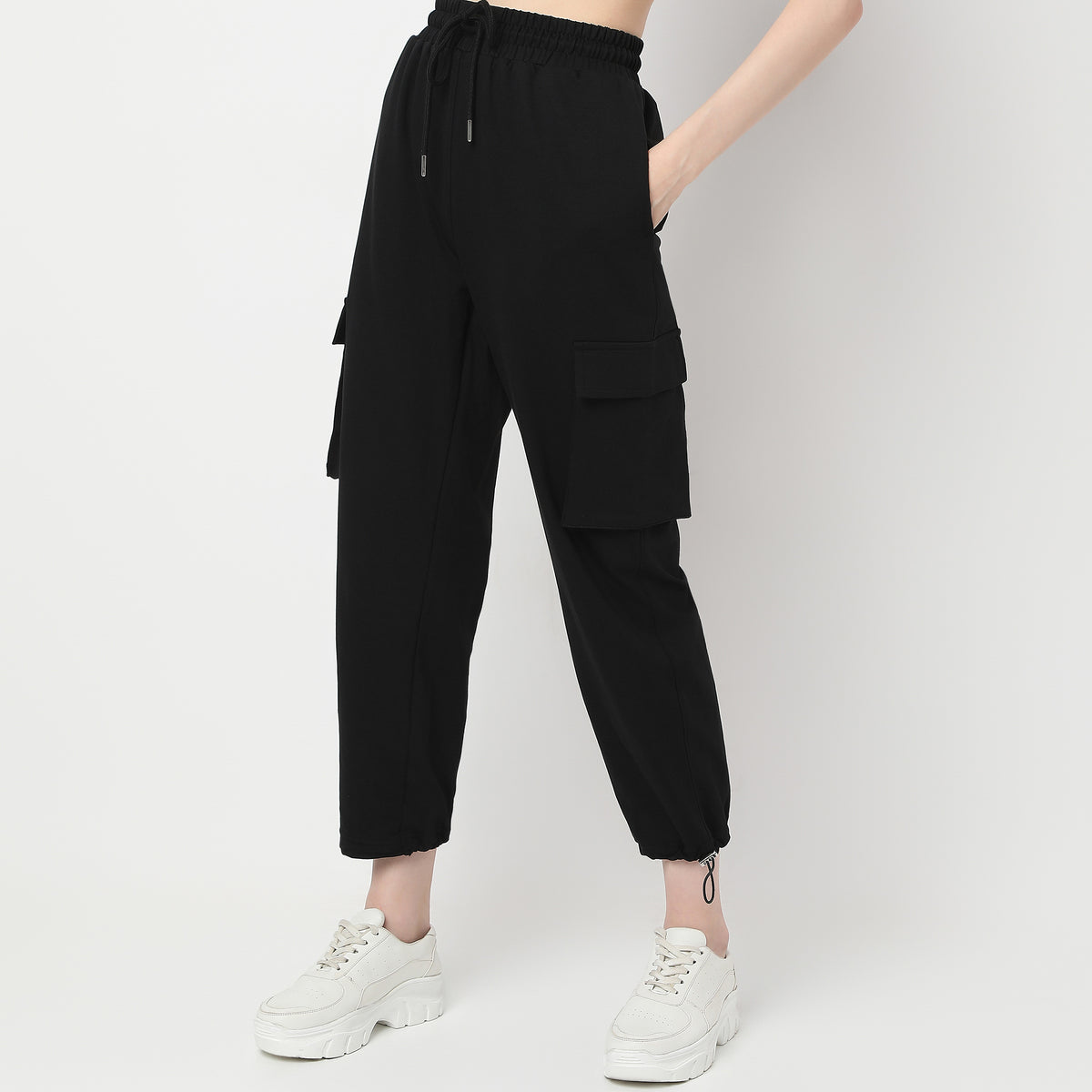 Relaxed Fit High Rise Joggers