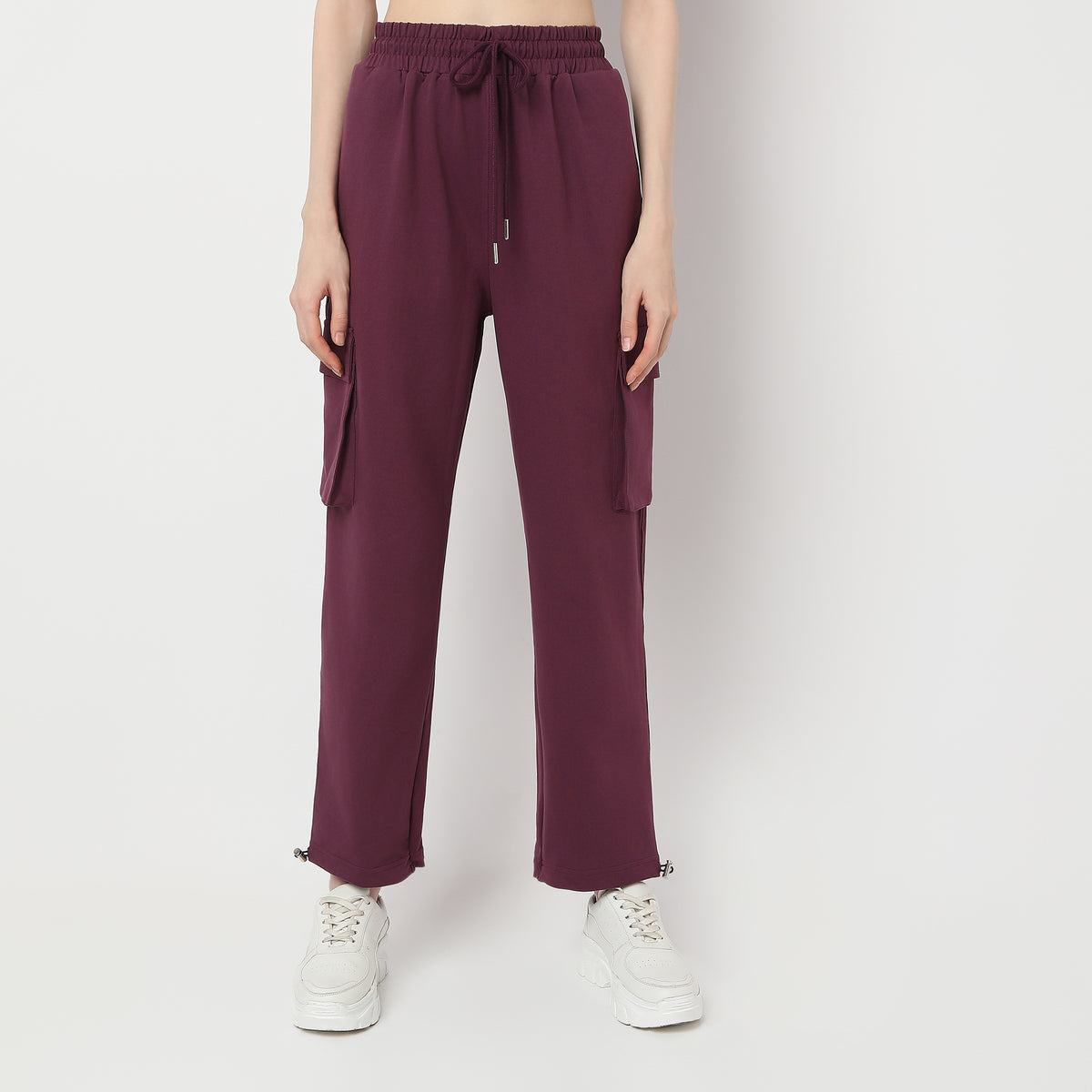 Relaxed Fit High Rise Joggers