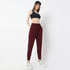 Full Length Relaxed Fit Textured High Rise Joggers