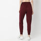Full Length Relaxed Fit Textured High Rise Joggers