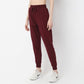 Full Length Relaxed Fit Textured High Rise Joggers