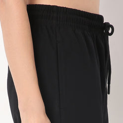 Relaxed Fit Solid Ankle Length High Rise Joggers