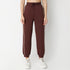 Relaxed Fit Solid High Rise Joggers