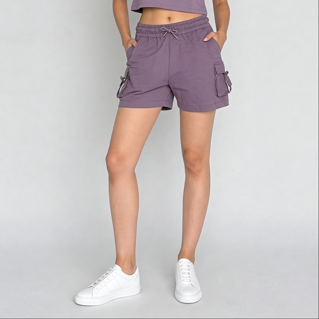 Cotton High Rise Shorts