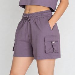 Cotton High Rise Shorts