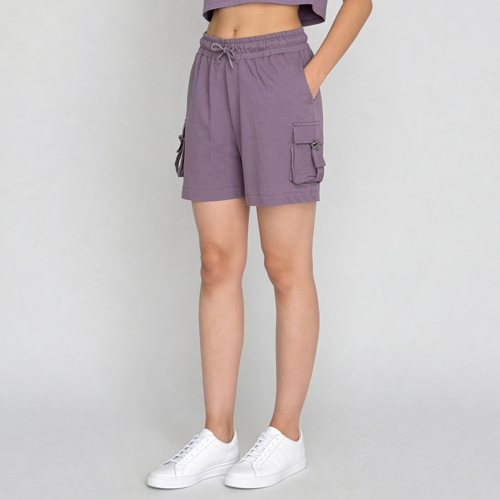 Cotton High Rise Shorts