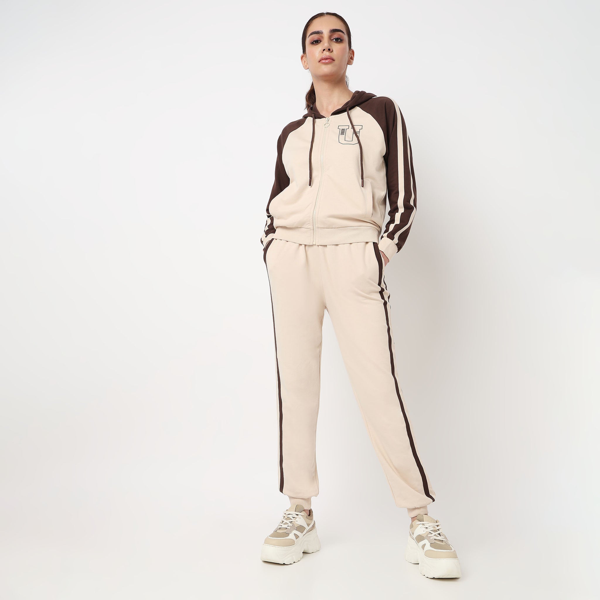 Cotton High Rise Joggers