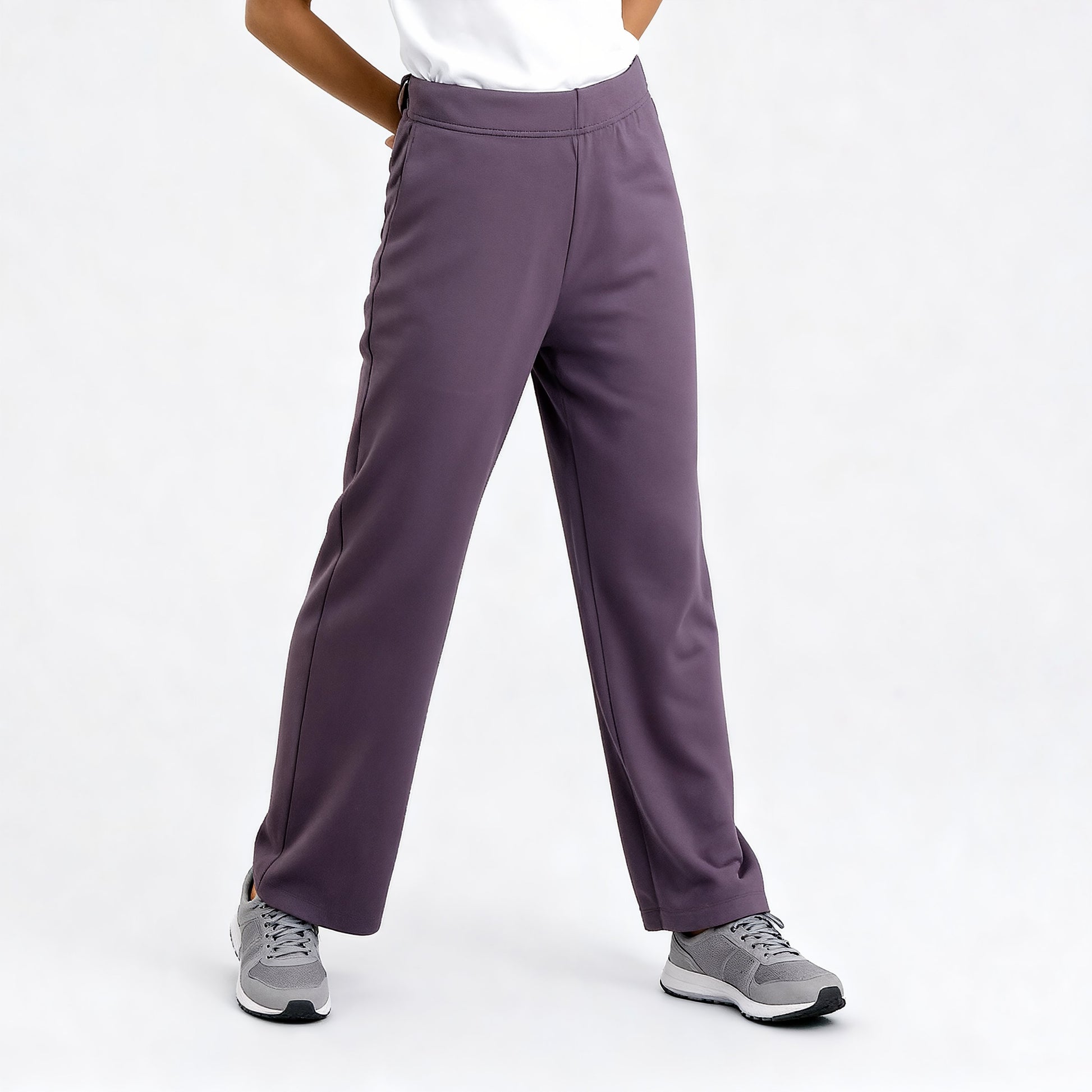 High Rise Solid Trackpants
