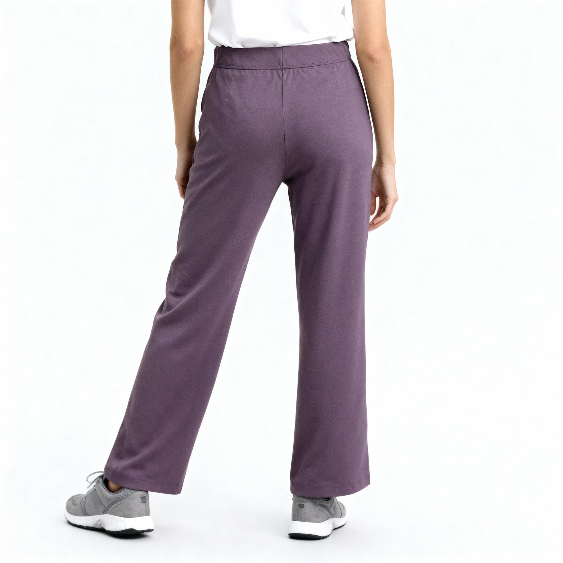 High Rise Solid Trackpants