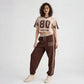Cotton High Rise Graphic Joggers