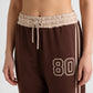 Cotton High Rise Graphic Joggers