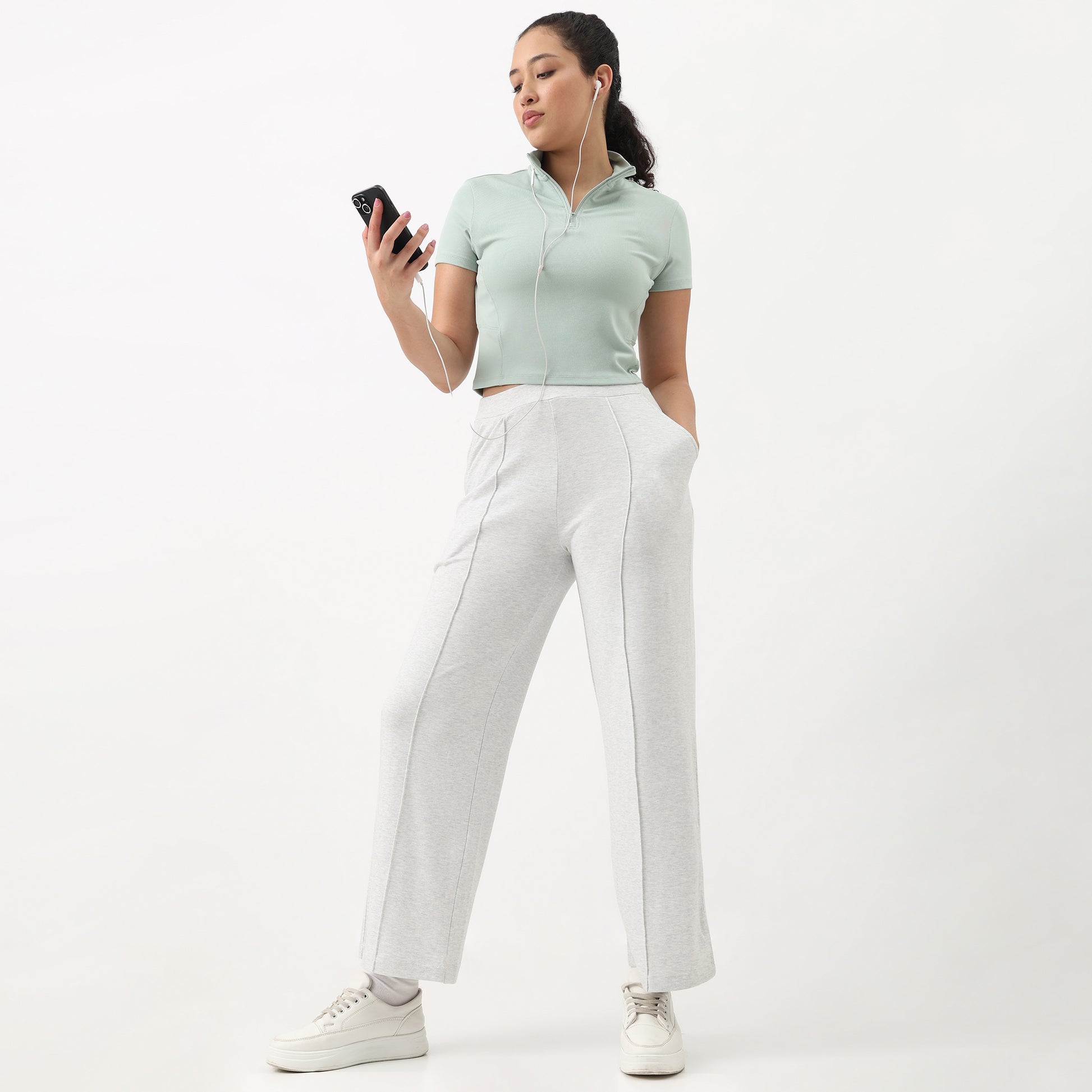 Airdry Relaxed Fit High Rise Trackpants