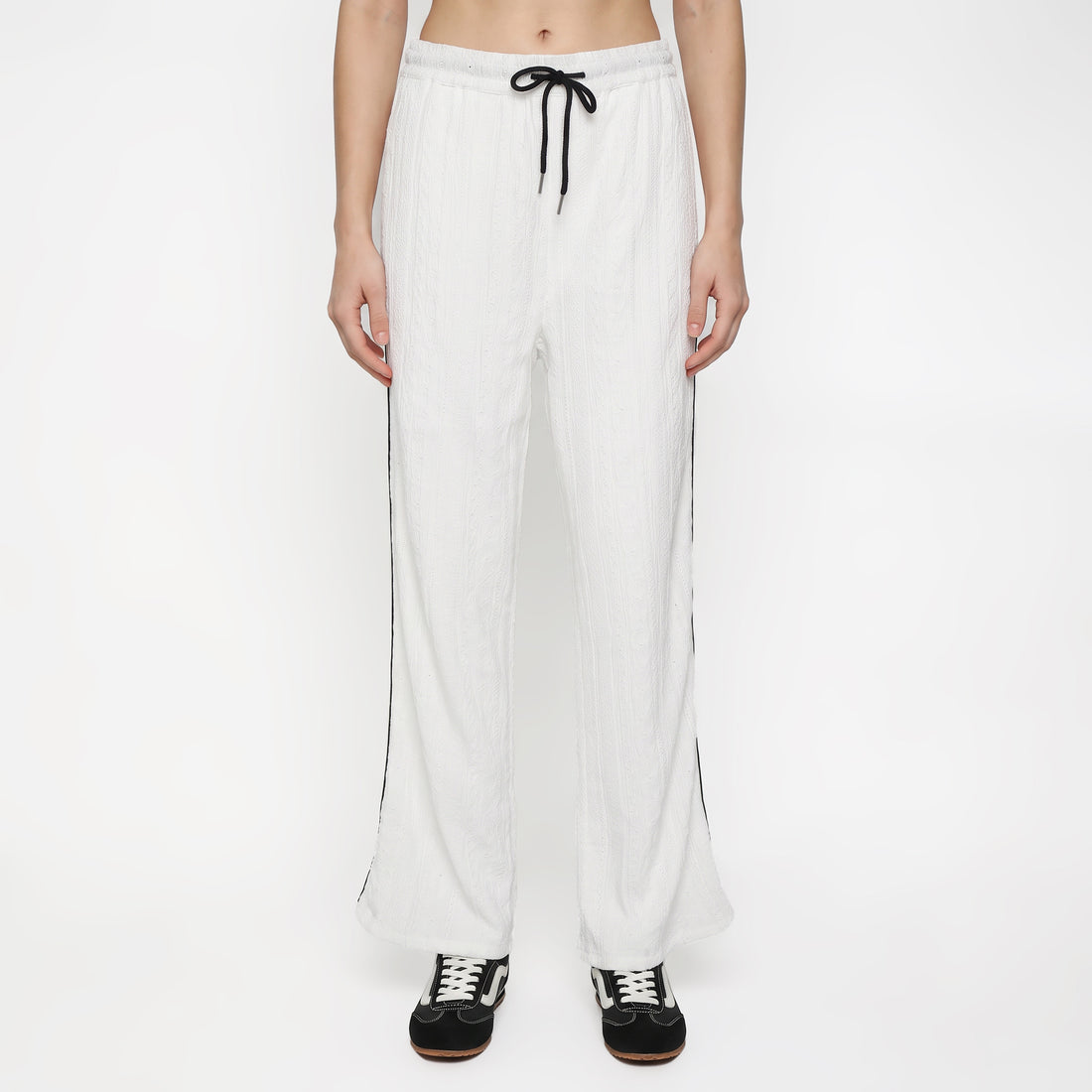 Solid Mid Rise Trackpants