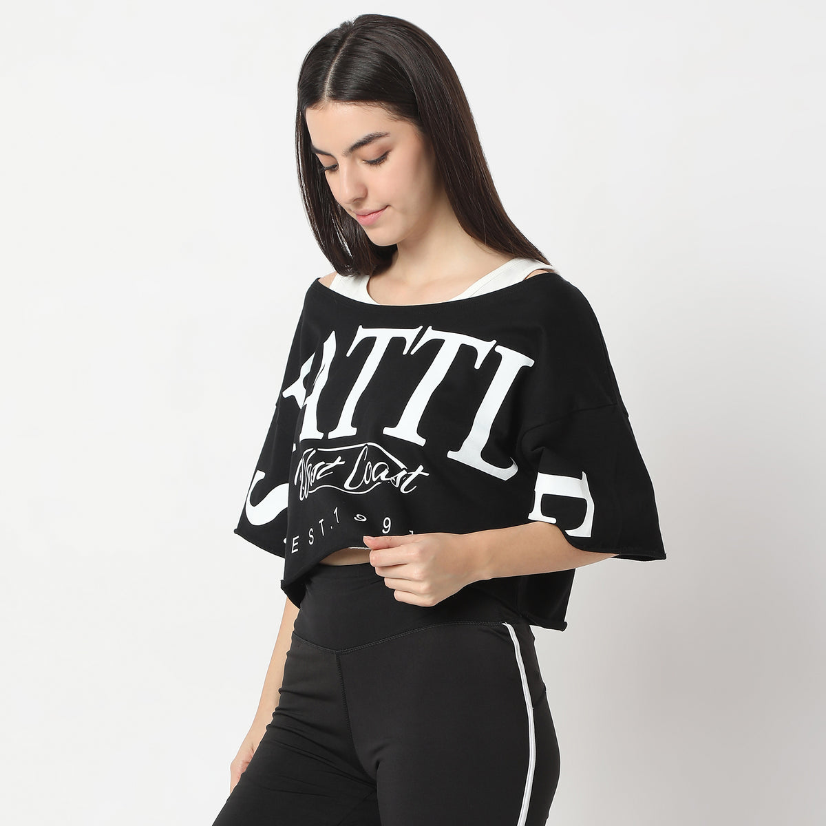 Boxy Fit Printed T-Shirt