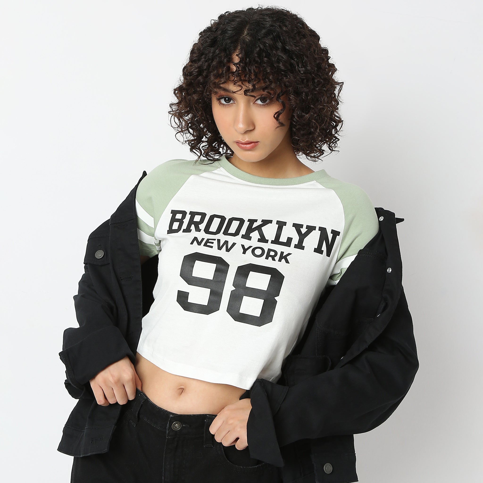 Union Cropped Sweatshirt BK BIG UNION / ビッグユニオン