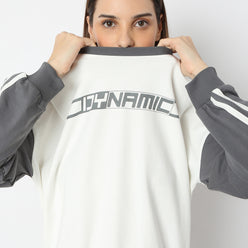 Dynamic Print Oversized Full Sleeve T-Shirt