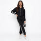 Solid Mock Turtle Neck Jacket