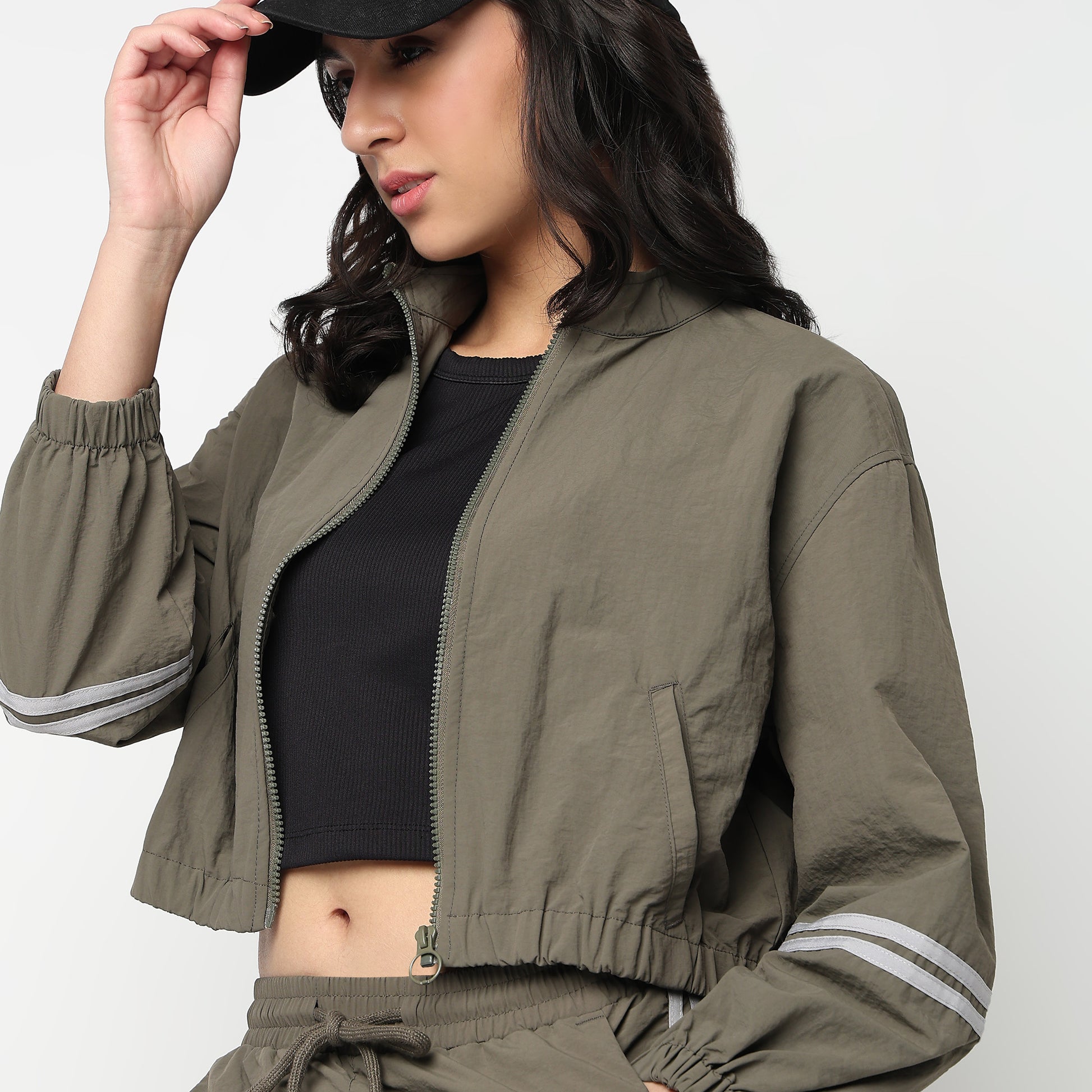 Solid Athleisure Jacket