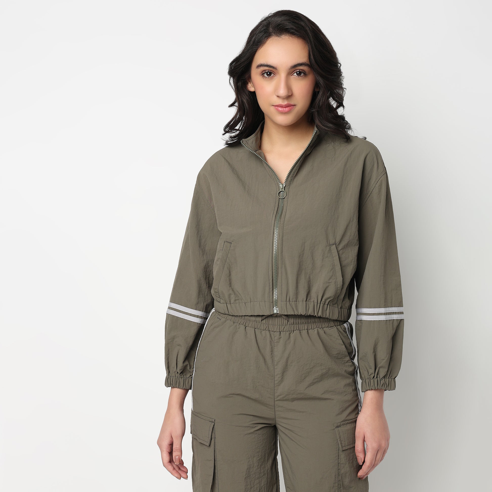 Solid Athleisure Jacket