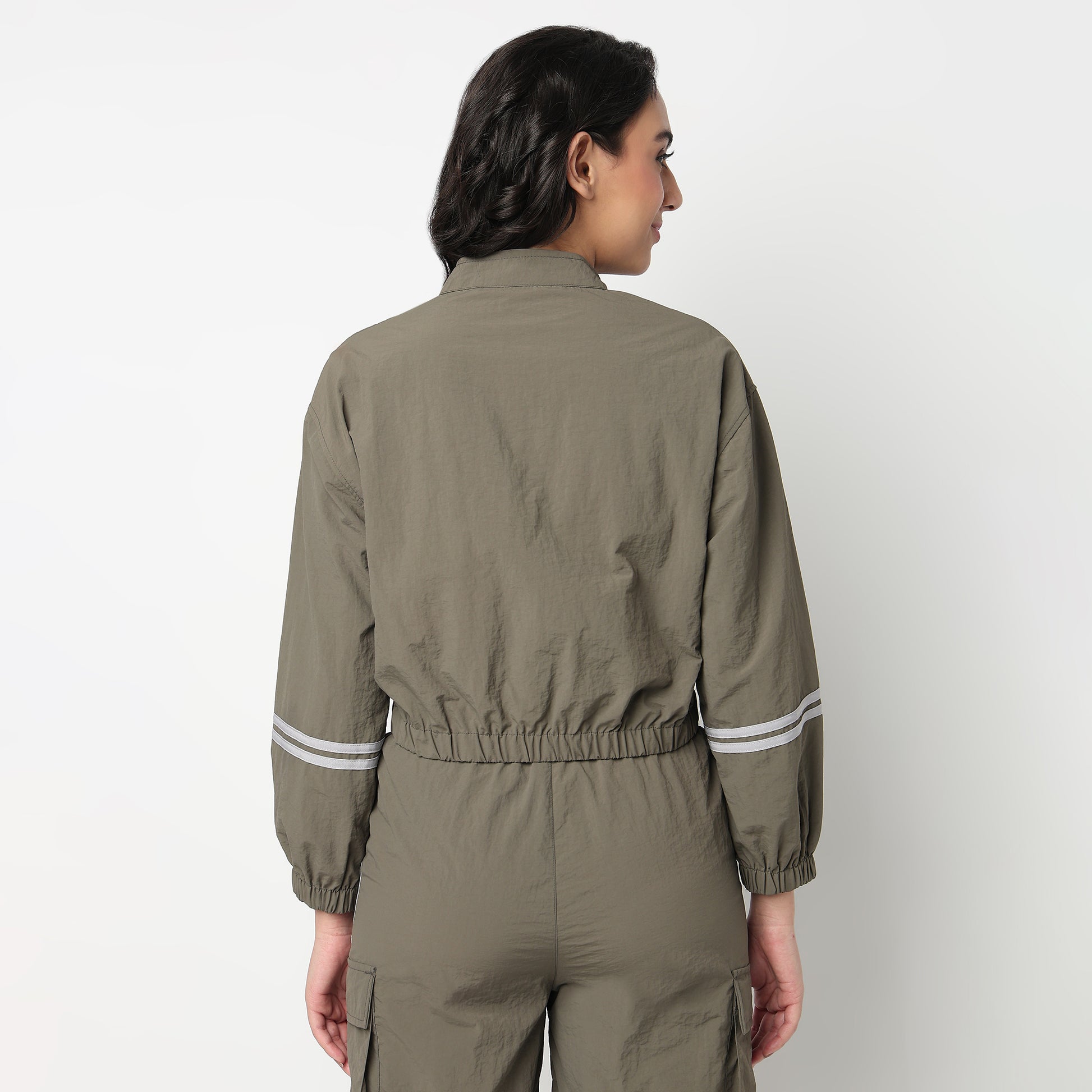 Solid Athleisure Jacket