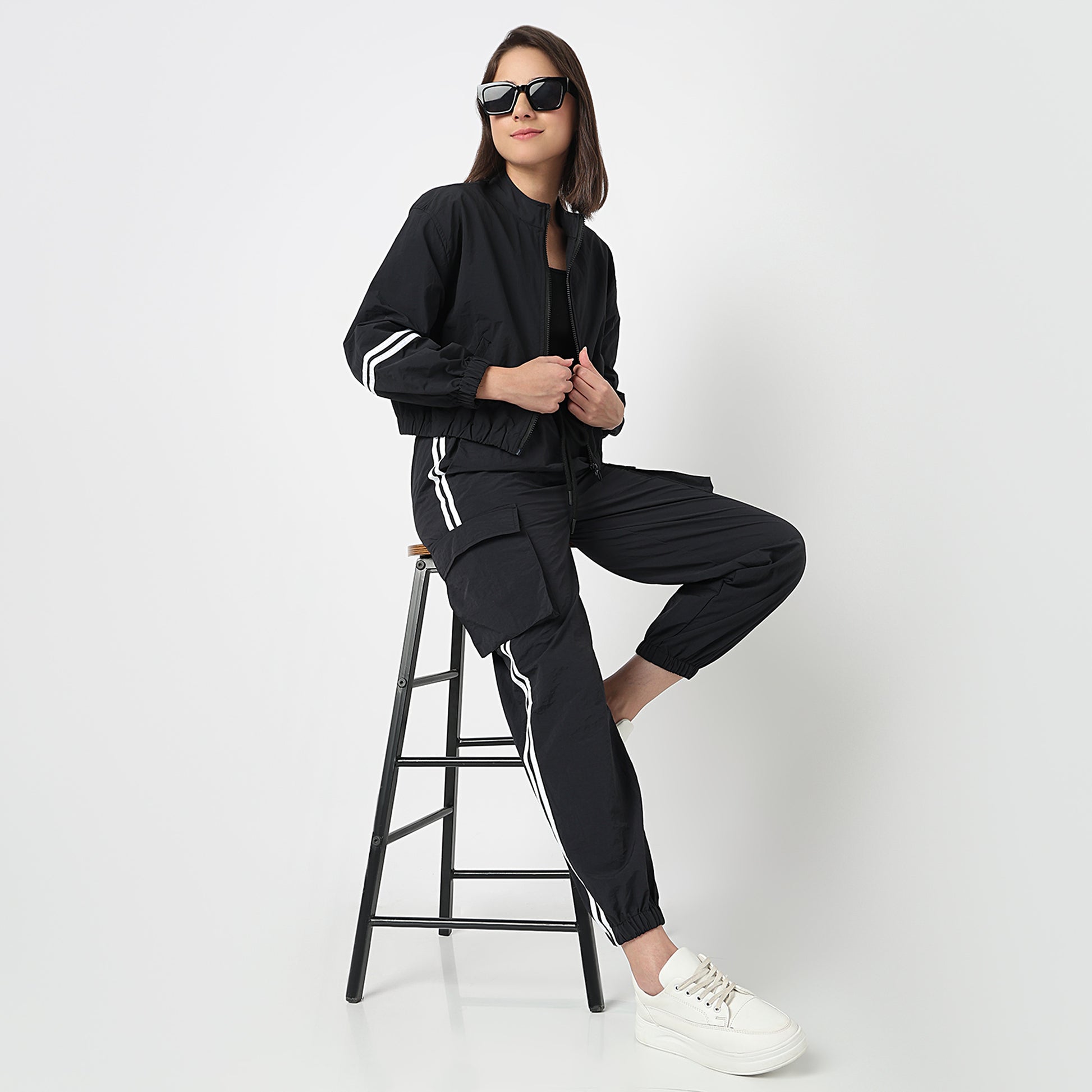 Solid Athleisure Jacket
