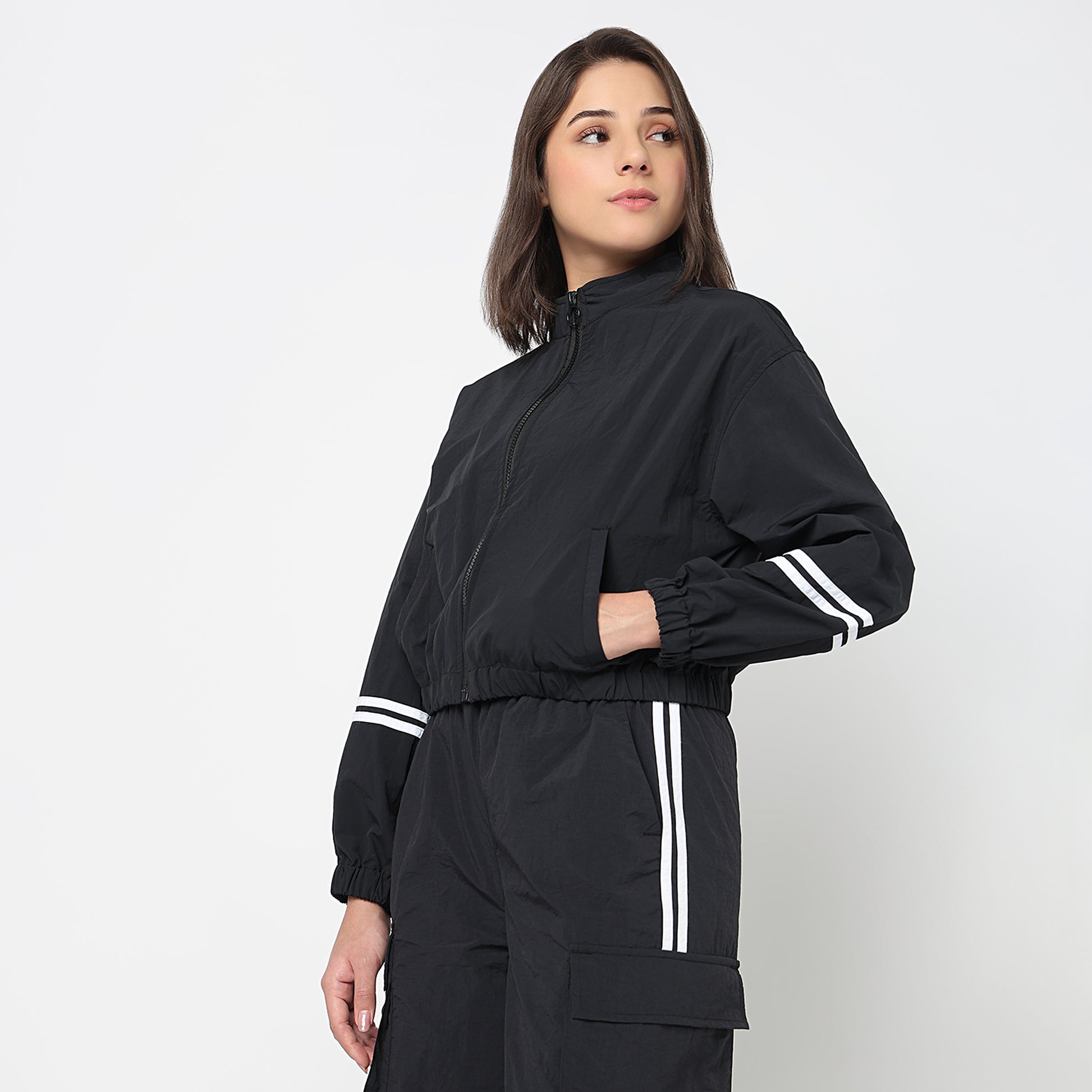 Solid Athleisure Jacket