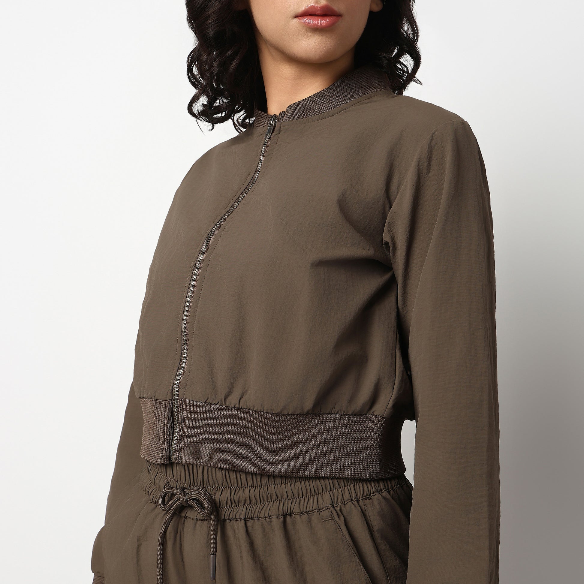 Buy Women Regular Fit Solid Full Sleeve T-Shirt  - Style Union