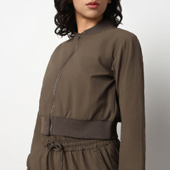 Buy Women Regular Fit Solid Full Sleeve T-Shirt  - Style Union