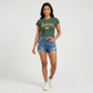 Graphic Slim Fit Crop T-Shirt