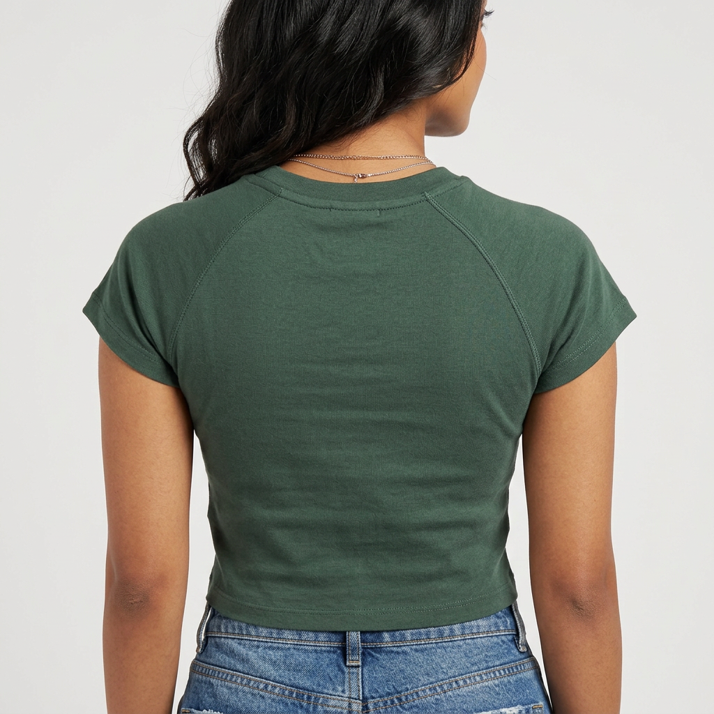 Graphic Slim Fit Crop T-Shirt