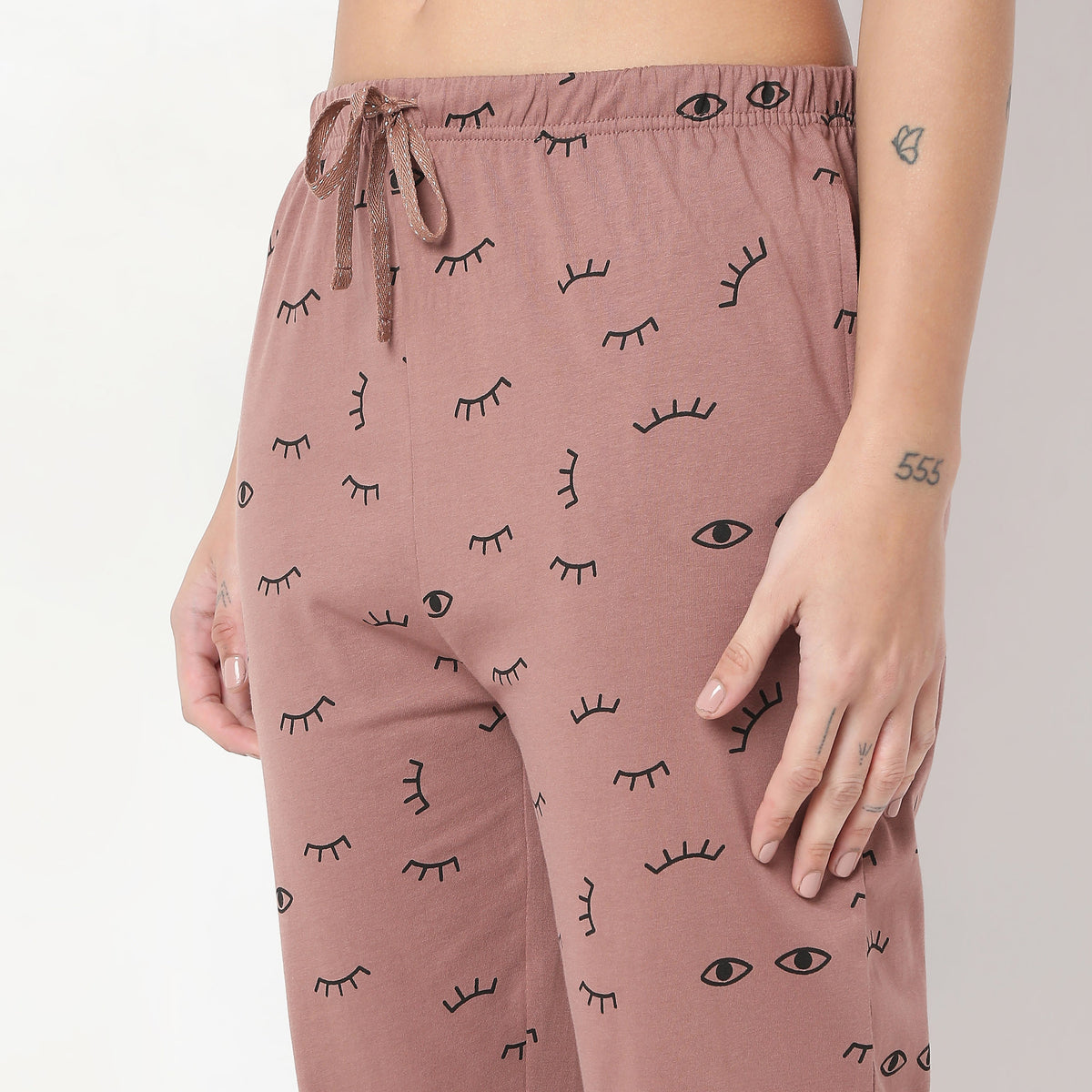 Printed Mid Rise Lounge Capri