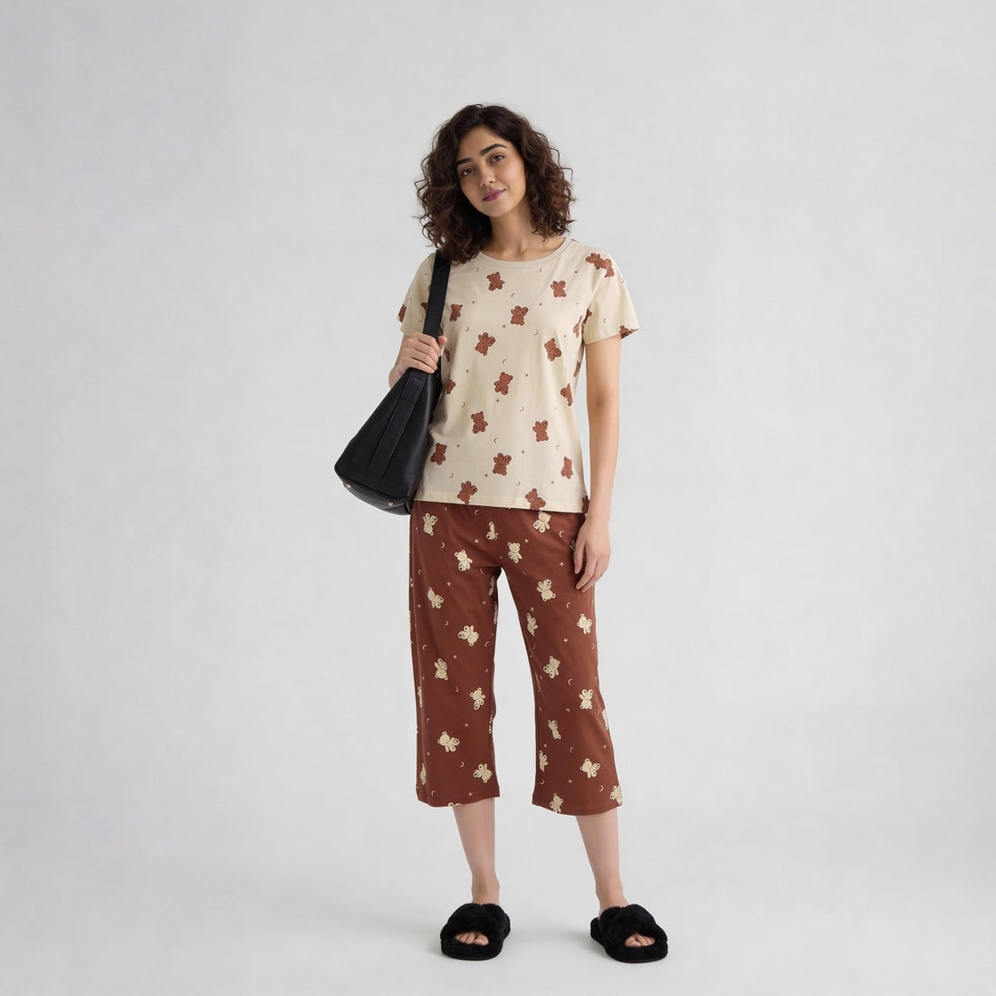 Cotton Printed Core Capri