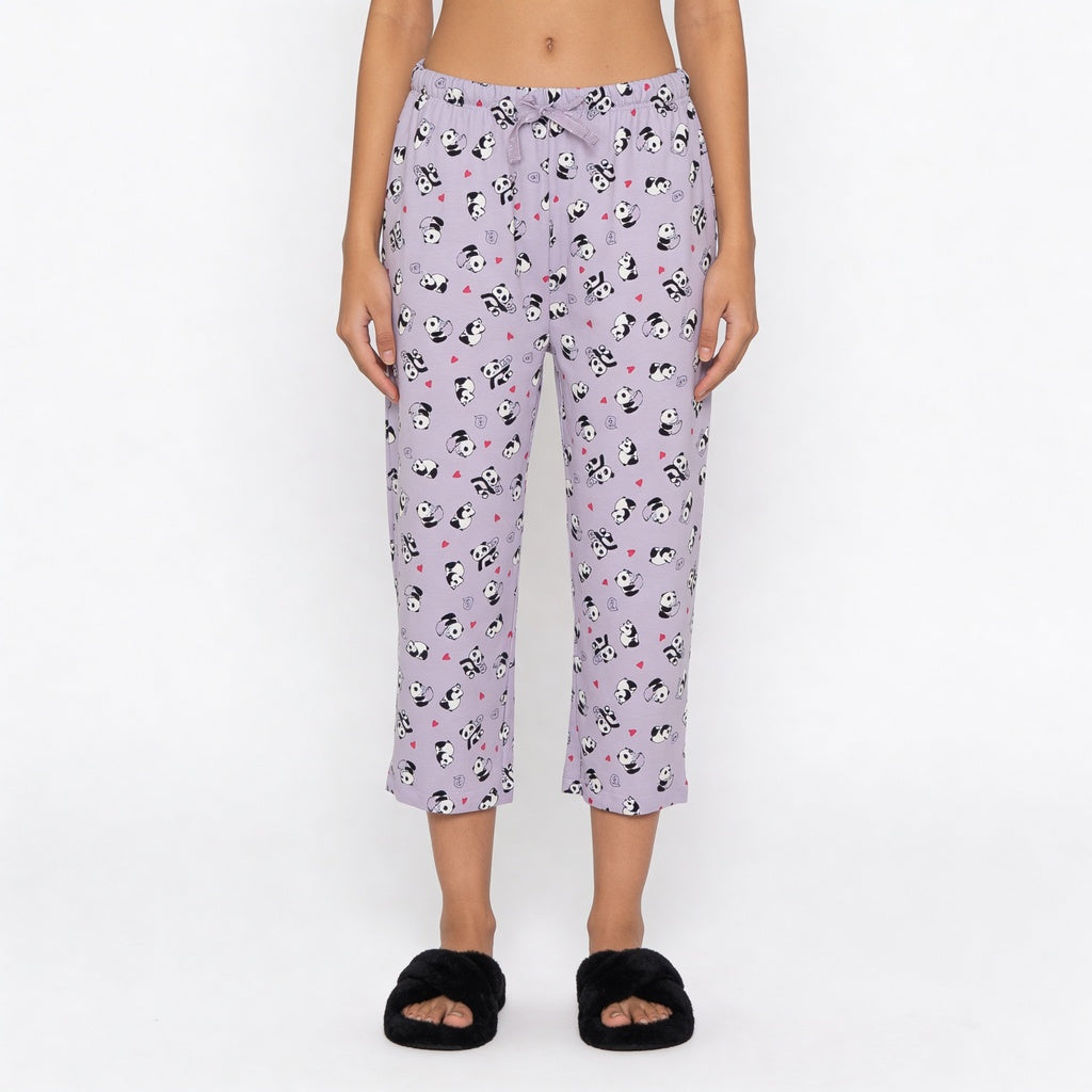 Cotton Printed Lounge Capris