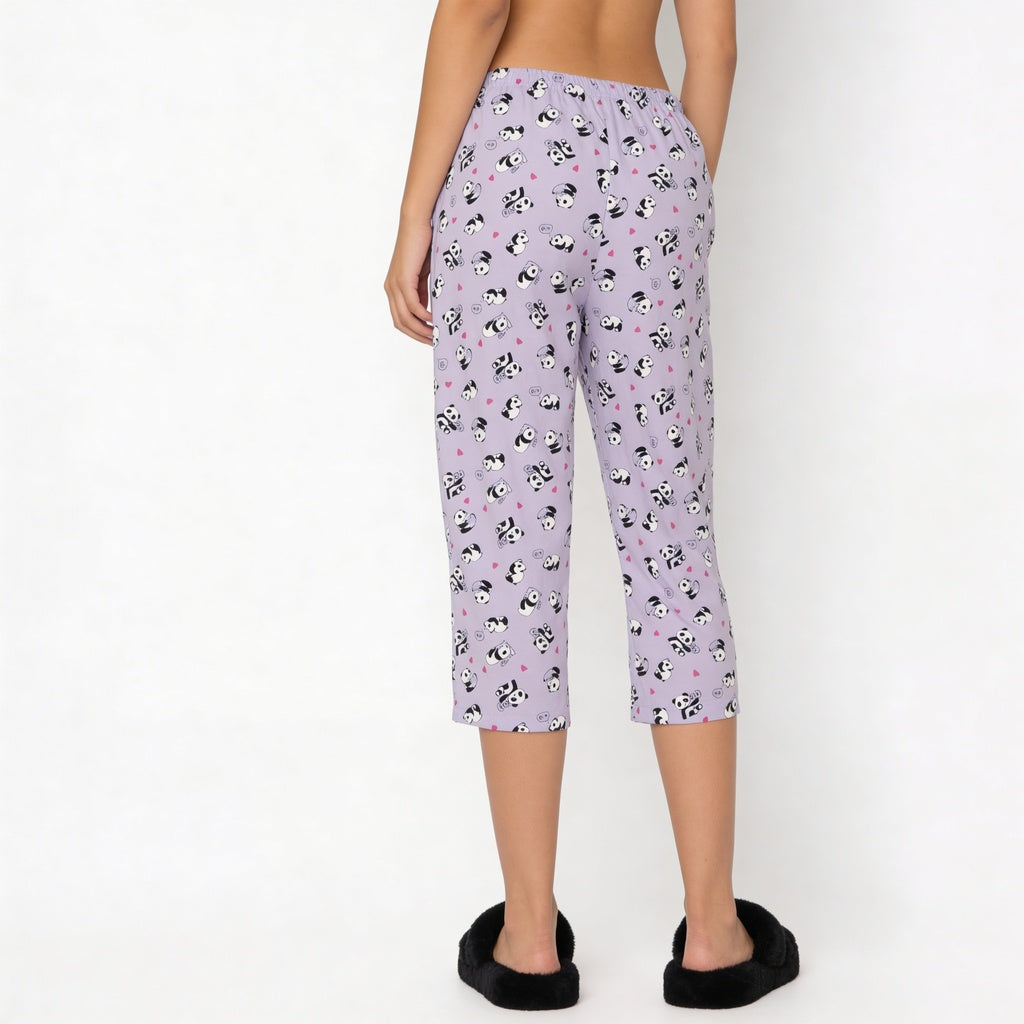 Cotton Printed Lounge Capris