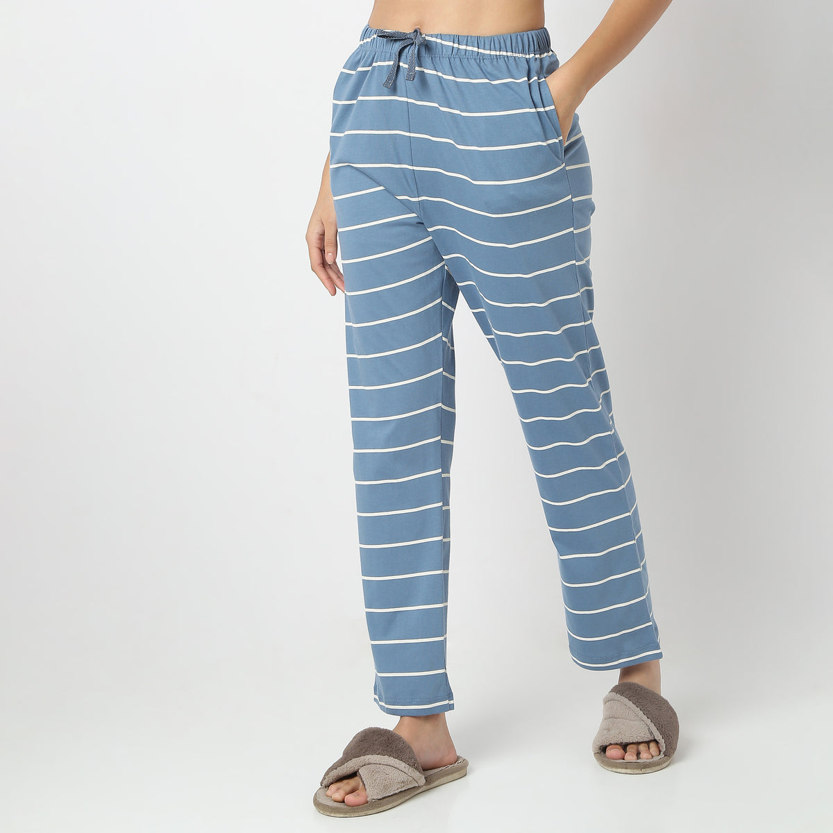 Striped Full Length Lounge Pyjamas