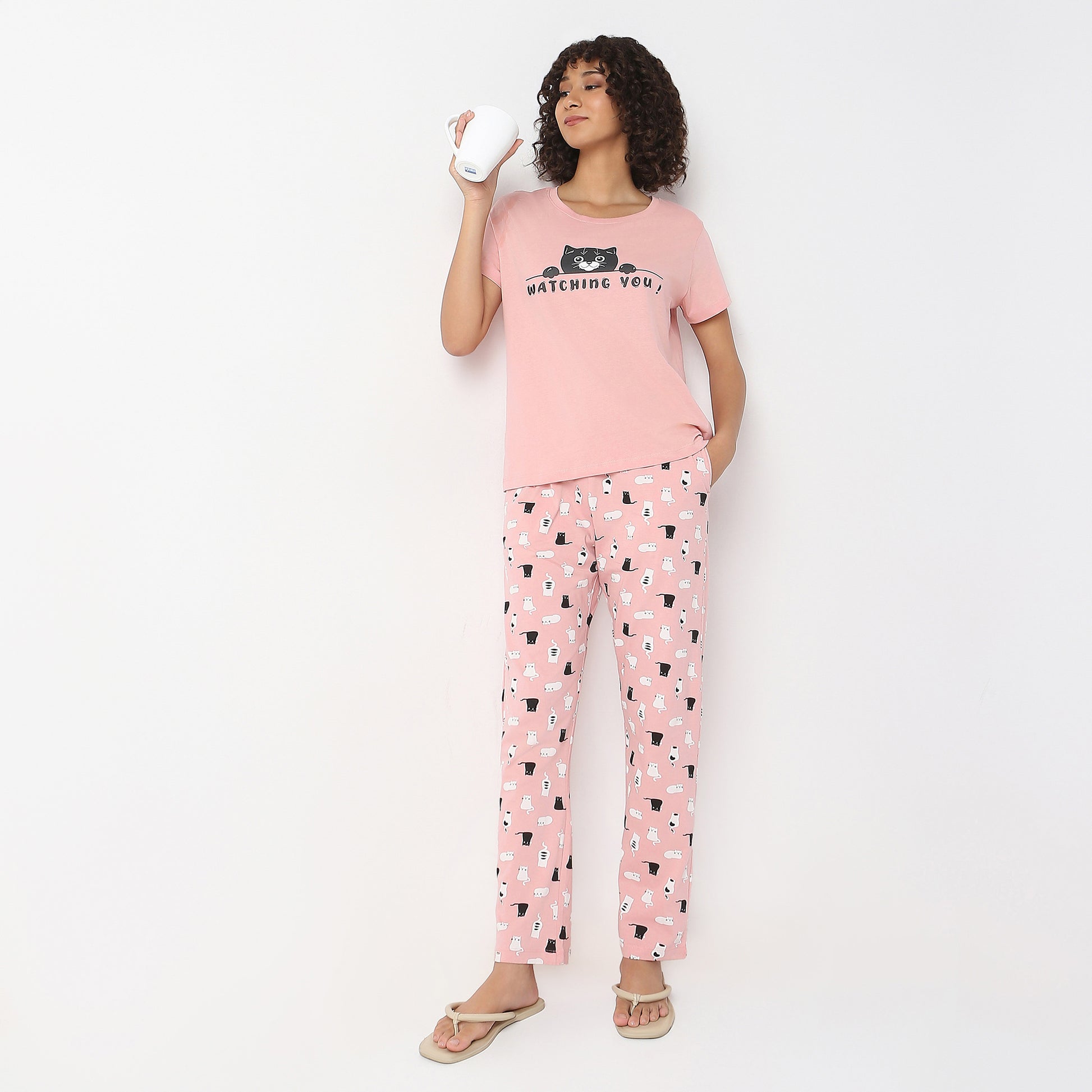 Printed Full Length Lounge Pyjamas