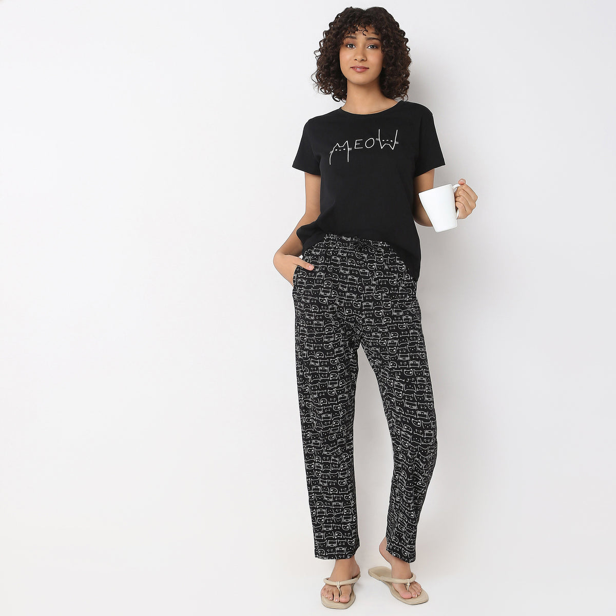 Printed Full Length Lounge Pyjamas