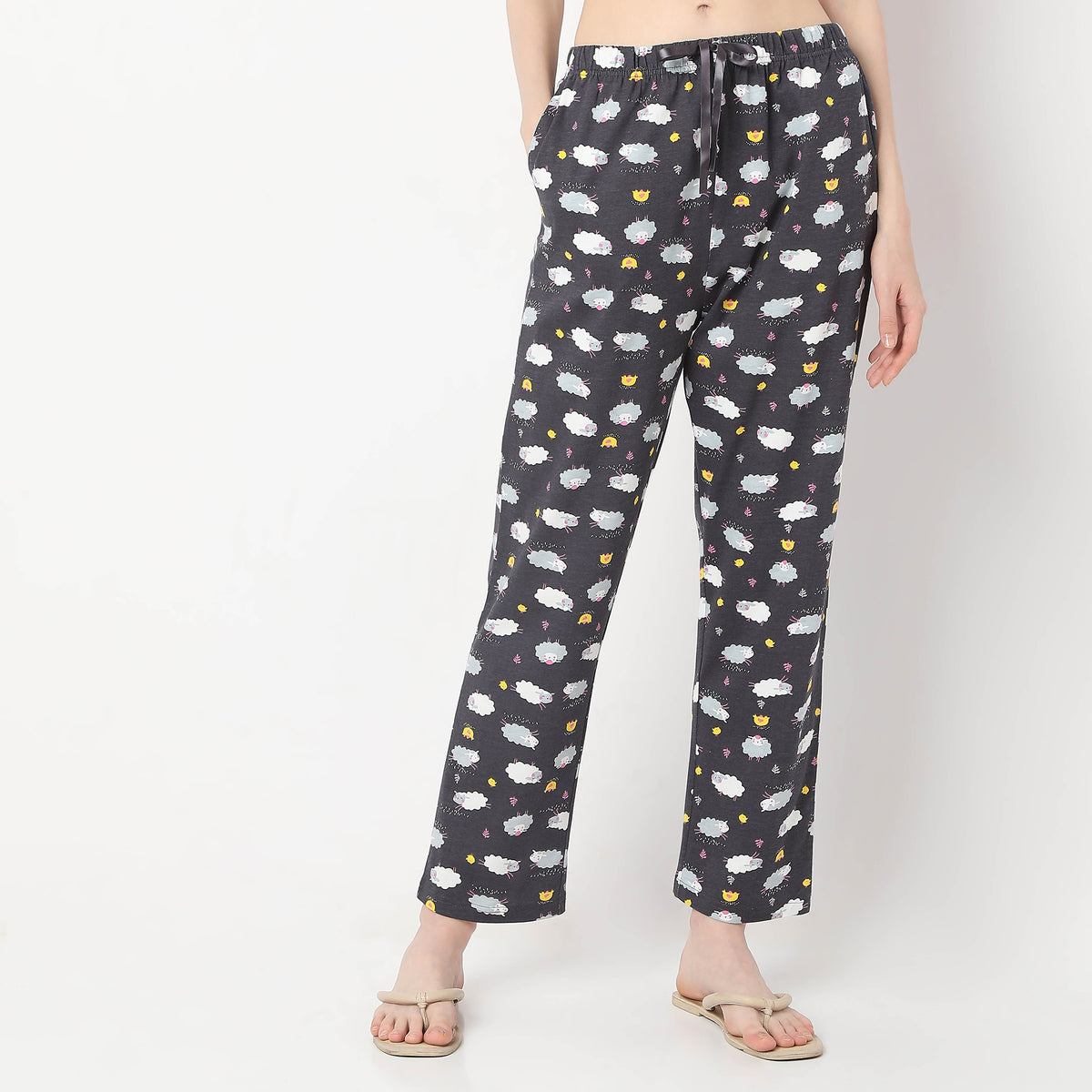 Animal Print Ankle Length Core Pyjamas