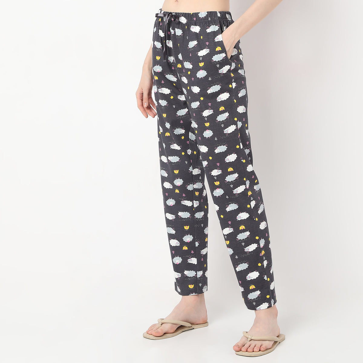 Animal Print Ankle Length Core Pyjamas