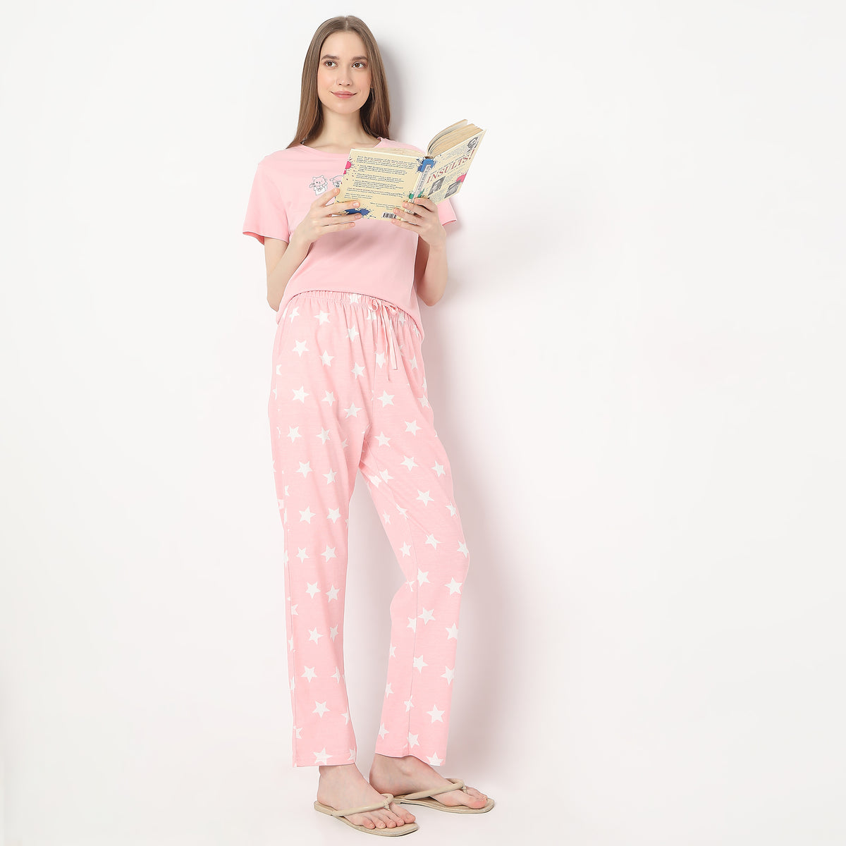 Star Print Ankle Length Core Pyjamas